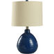 Cameron 21.5 inch 60 watt Sailor Navy Blue Table Lamp Portable Light