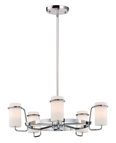 Avant 5 Light 22 inch Polished Chrome Single-Tier Chandelier Ceiling Light