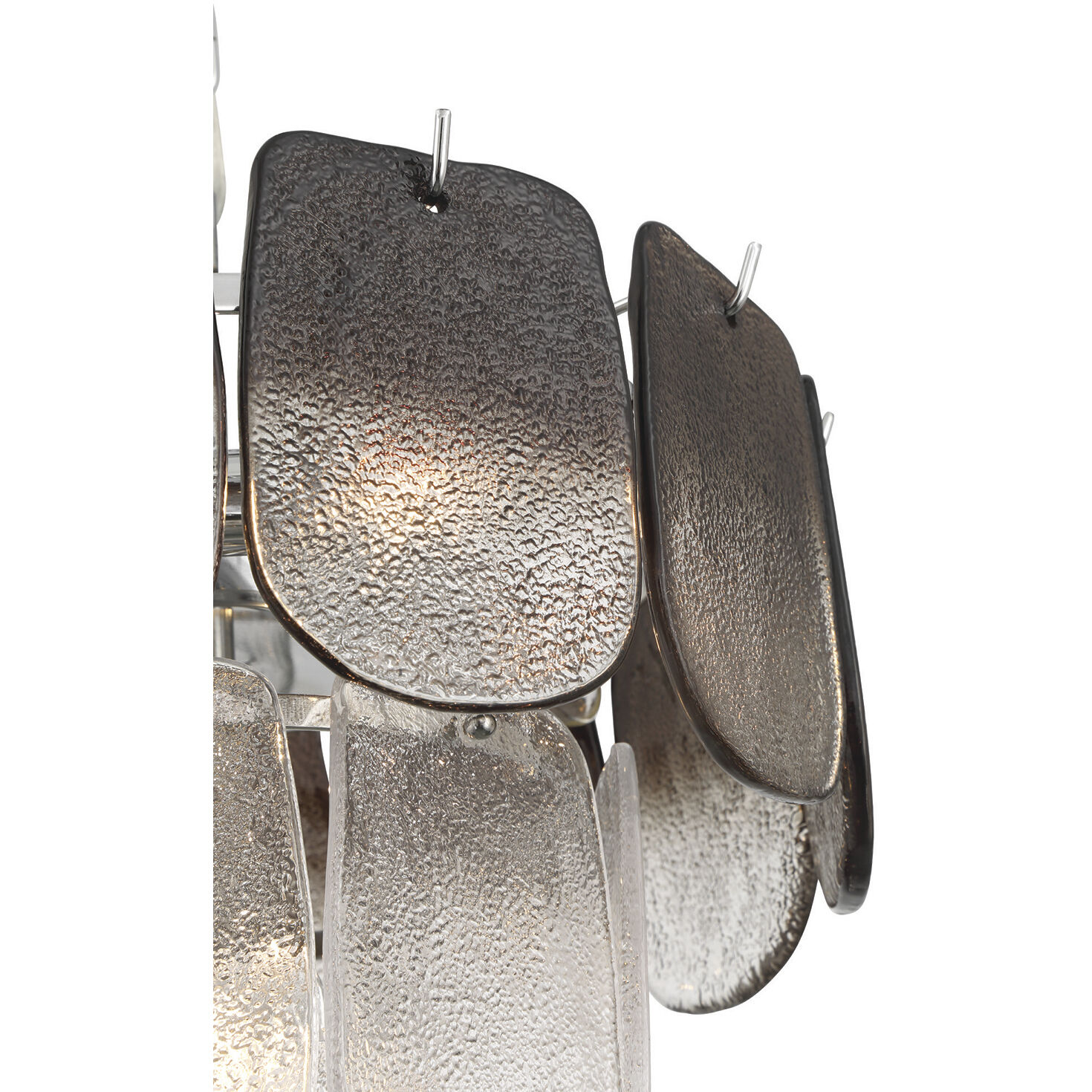 Bianca 5 Light 15.75 inch Polished Nickel Pendant Ceiling Light in Crystalline Smoke