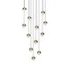Grapes LED 15.5 inch Brass Pendant Ceiling Light in Small