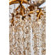 Canada LED 43 inch Gold Chandelier Ceiling Light, Crystal