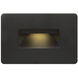 Hardy Island Luna 120v 4.00 watt Satin Black Landscape Step Light in 2700K, Horizontal