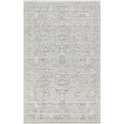 Presidential 38.98 X 24.02 inch Light Silver/Silver/Slate/Metallic - Silver Machine Woven Rug in 2 x 3.25