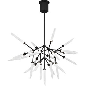 Sean Lavin Spur LED 37.4 inch Matte Black Chandelier Ceiling Light, Integrated LED