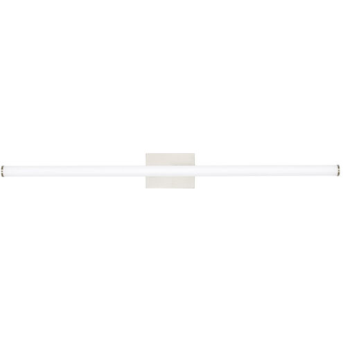 Lufe LED 48 inch Satin Nickel Bath Light Wall Light in LED 90 CRI 3000K, Round