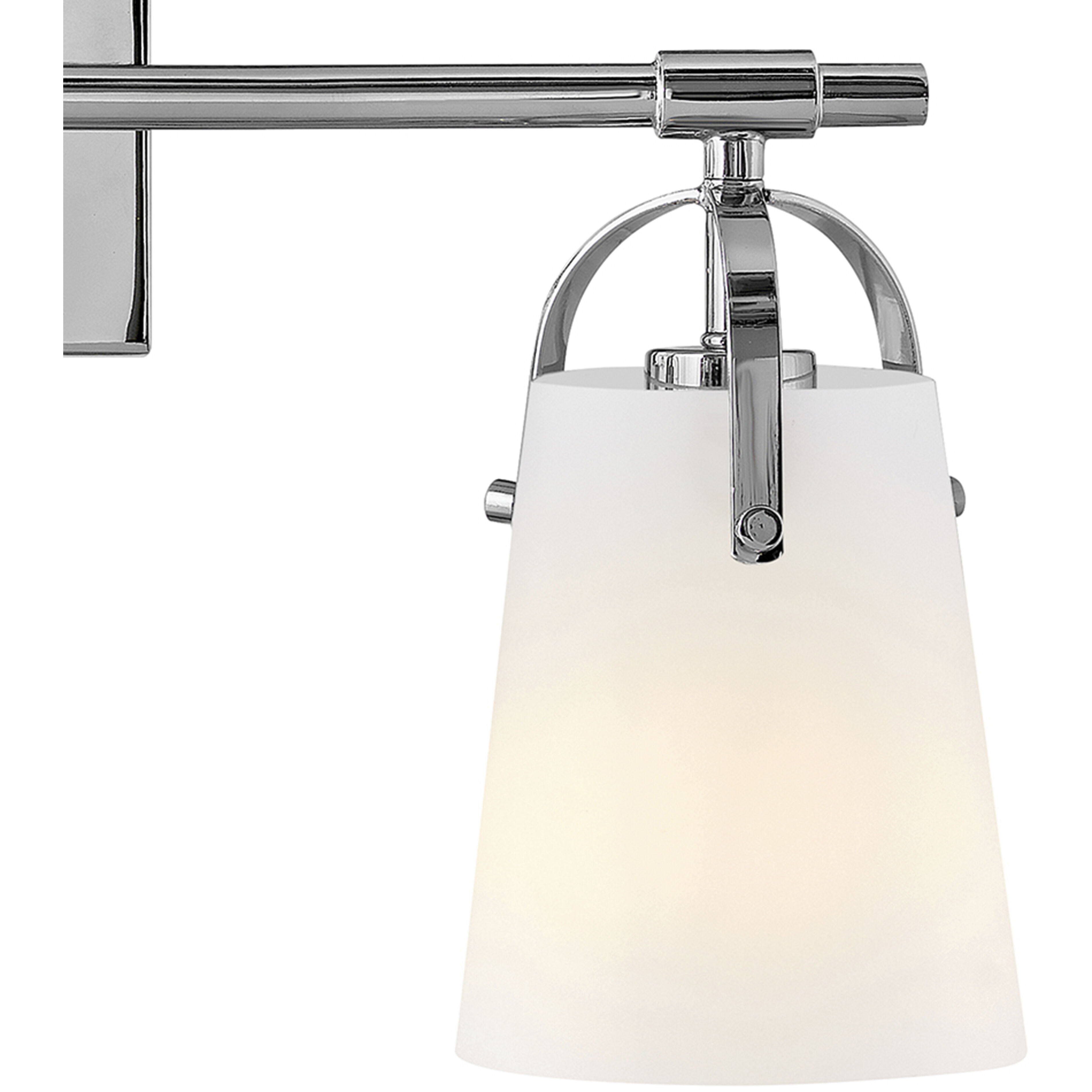 Foster 3 Light 22.75 inch Chrome Bath Light Wall Light in Etched Opal