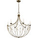 Homestead Topiary 6 Light 28 inch Character Bronze Chandelier Ceiling Light, Topiary
