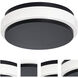 Eris LED 10 inch Black Flush Mount Ceiling Light