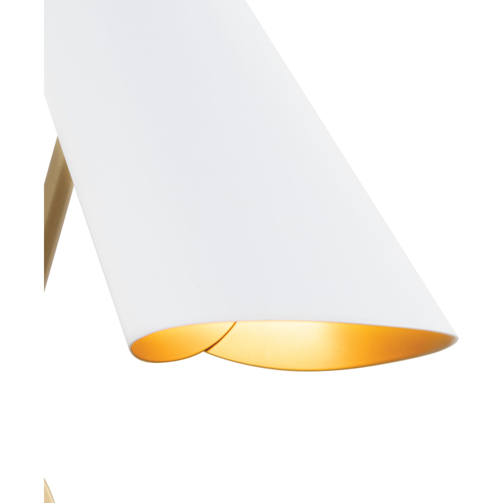 Vest 1 Light 5 inch White and Natural Brass Sconce Wall Light