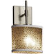 Fusion Wall Sconce Wall Light in Brushed Nickel, Oval, Incandescent, Mercury Fusion
