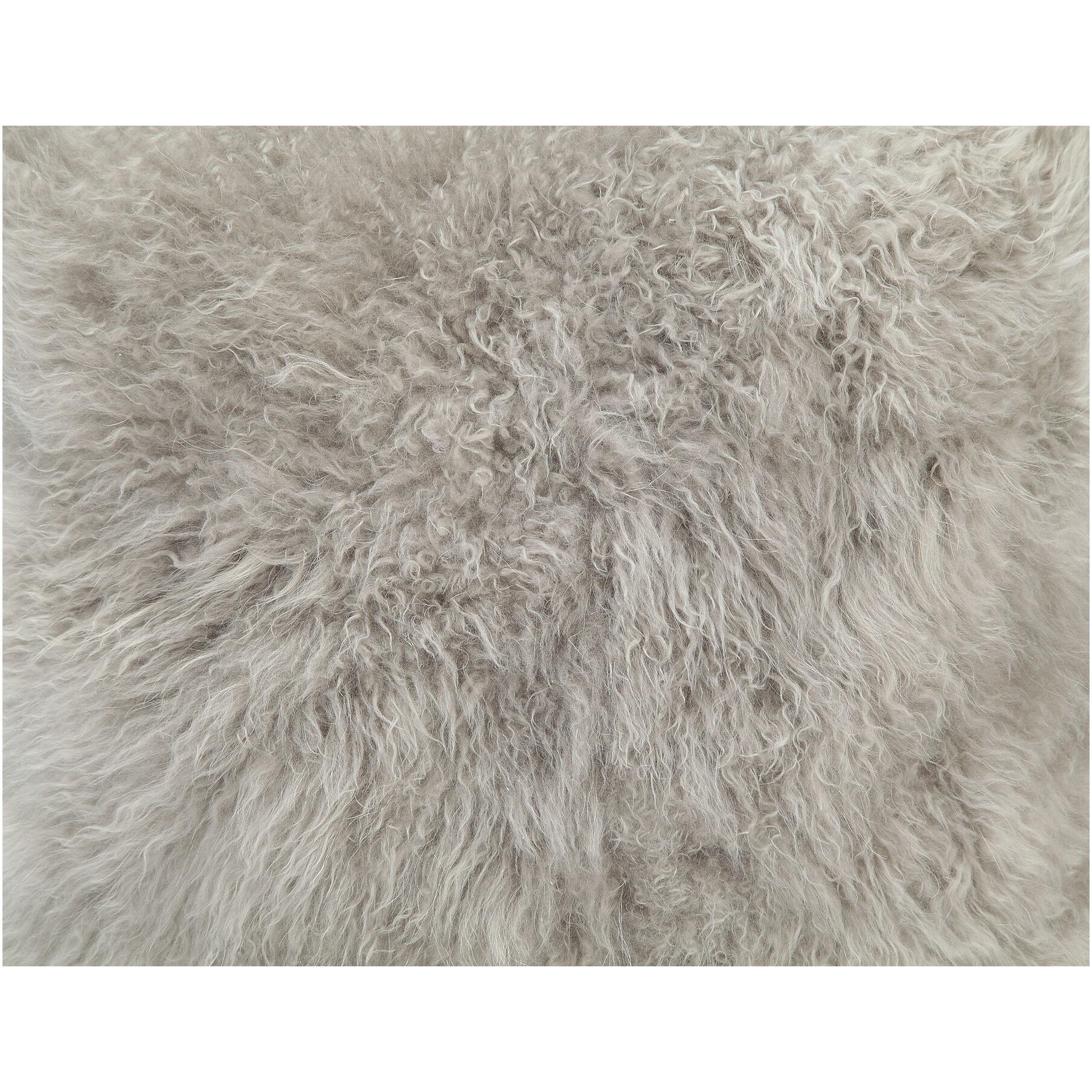 Cashmere Fur 18 X 3 inch Grey Pillow