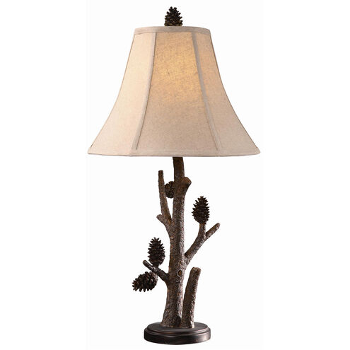 Pioneer 29 inch 100 watt Resin Pinecone Table Lamp Portable Light