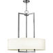 Hampton 3 Light 26 inch Antique Nickel Indoor Chandelier Ceiling Light in Non-LED