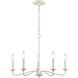 Quinn 5 Light 23.75 inch Antique White Chandelier Ceiling Light