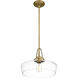 Haven 1 Light 14 inch Aged Brass Pendant Ceiling Light