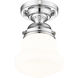 Vaughn 1 Light 6 inch Chrome Flush Mount Ceiling Light
