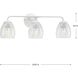 Quillan 3 Light 23.87 inch White Plaster Bathroom Vanity Light Wall Light