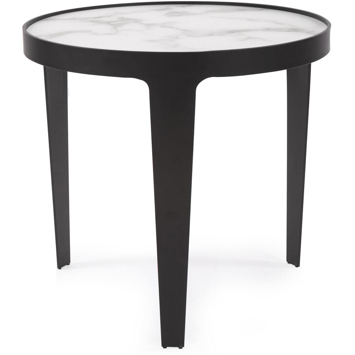 Costa 22 X 20.5 inch Black/White Side Table