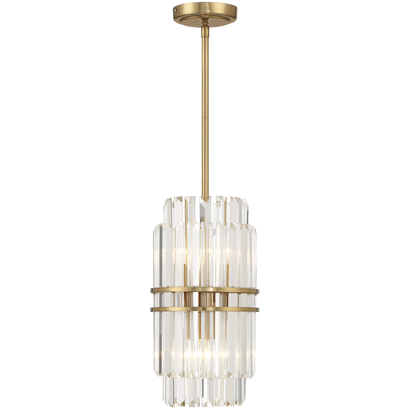 Hayes 4 Light 8 inch Aged Brass Mini Pendant Ceiling Light