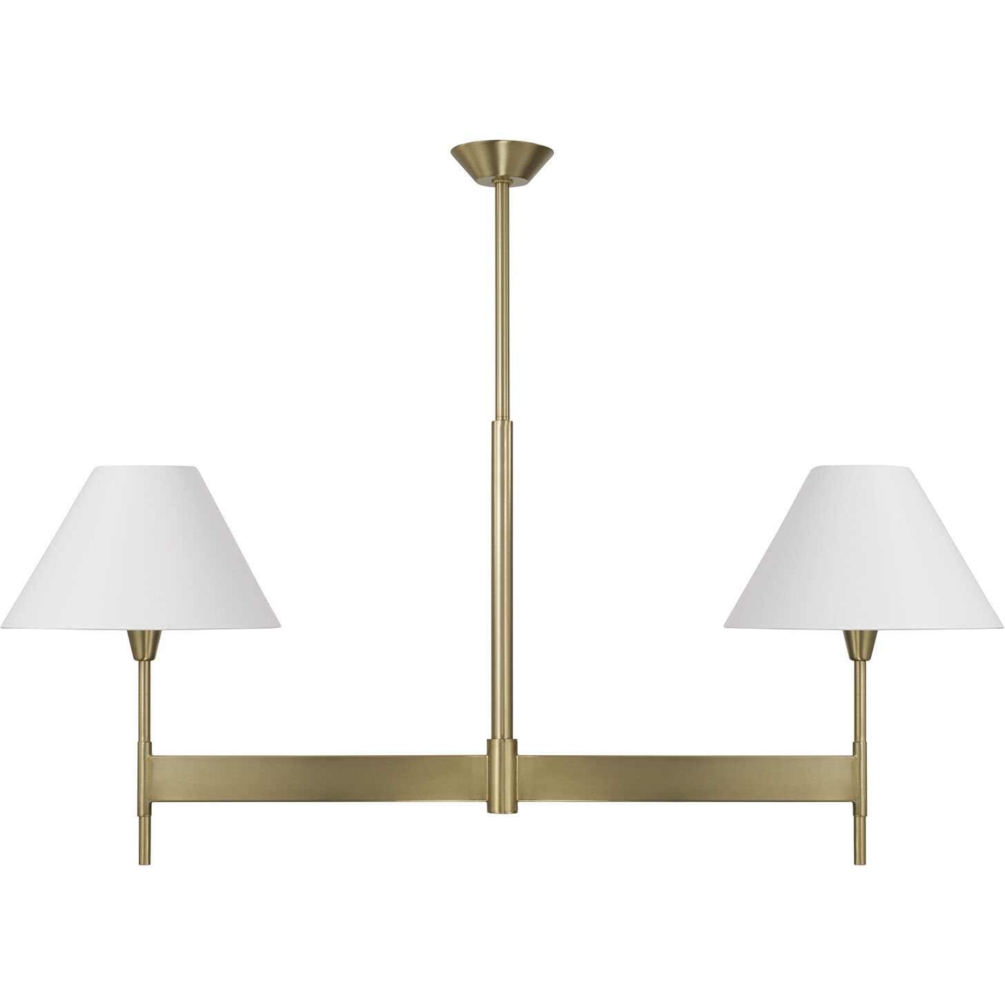 Leland 2 Light 50 inch Aged Brass Island Light Ceiling Light