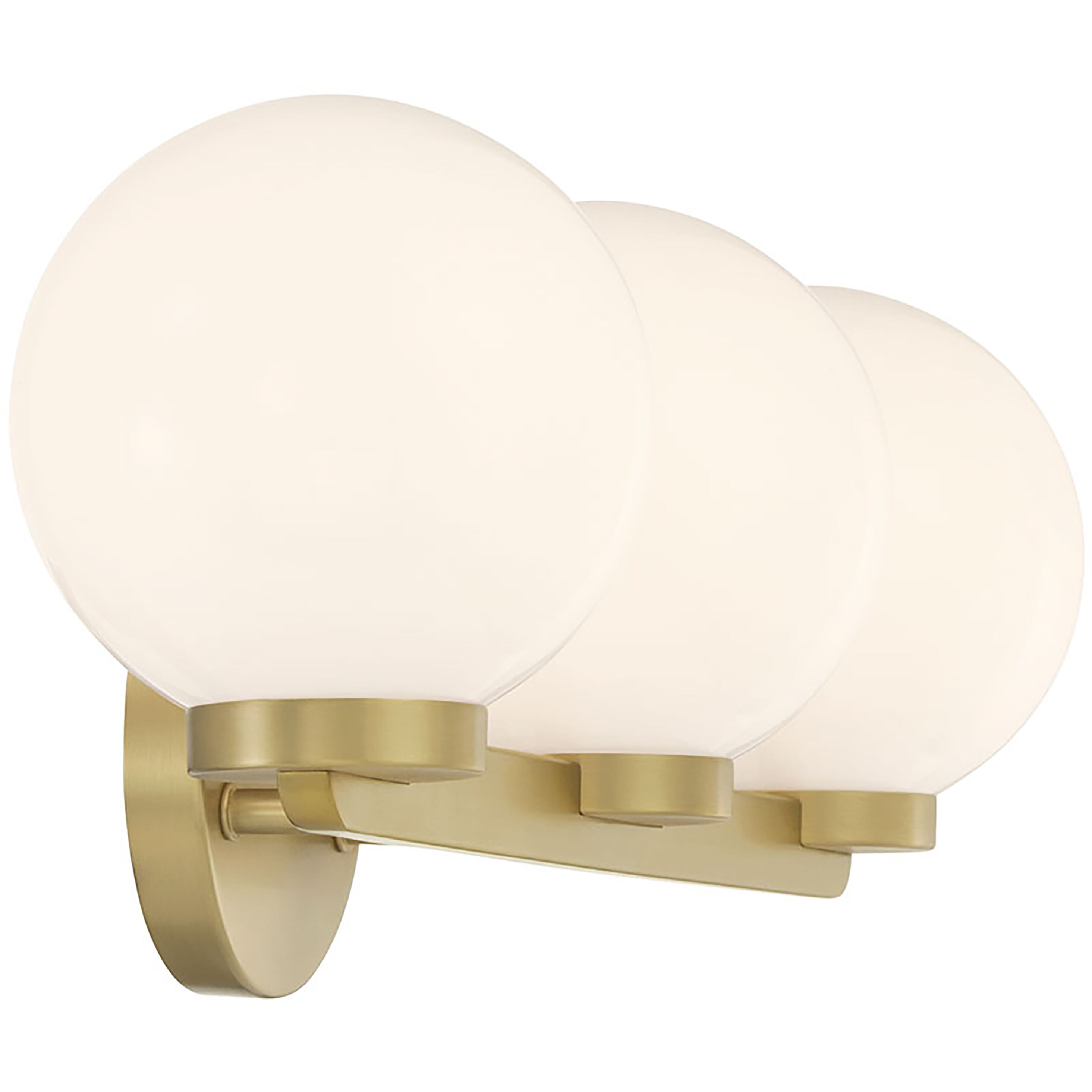 Ardeva 3 Light 22 inch Vintage Brass Bathroom Vanity Light Wall Light