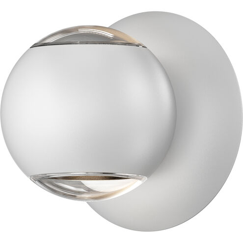 Hemisphere LED 4 inch Textured White Wall Sconce Wall Light