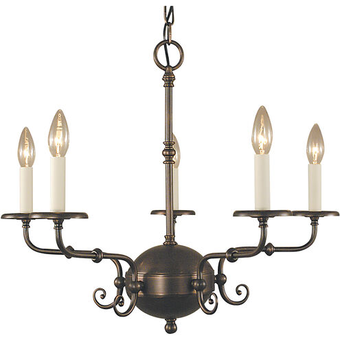 Jamestown 5 Light 26 inch Brushed Nickel Dining Chandelier Ceiling Light