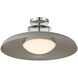 Gavin 1 Light 20 inch Gray with Polished Nickel Accents Semi-Flush Ceiling Light in Gray/Polished Nickel