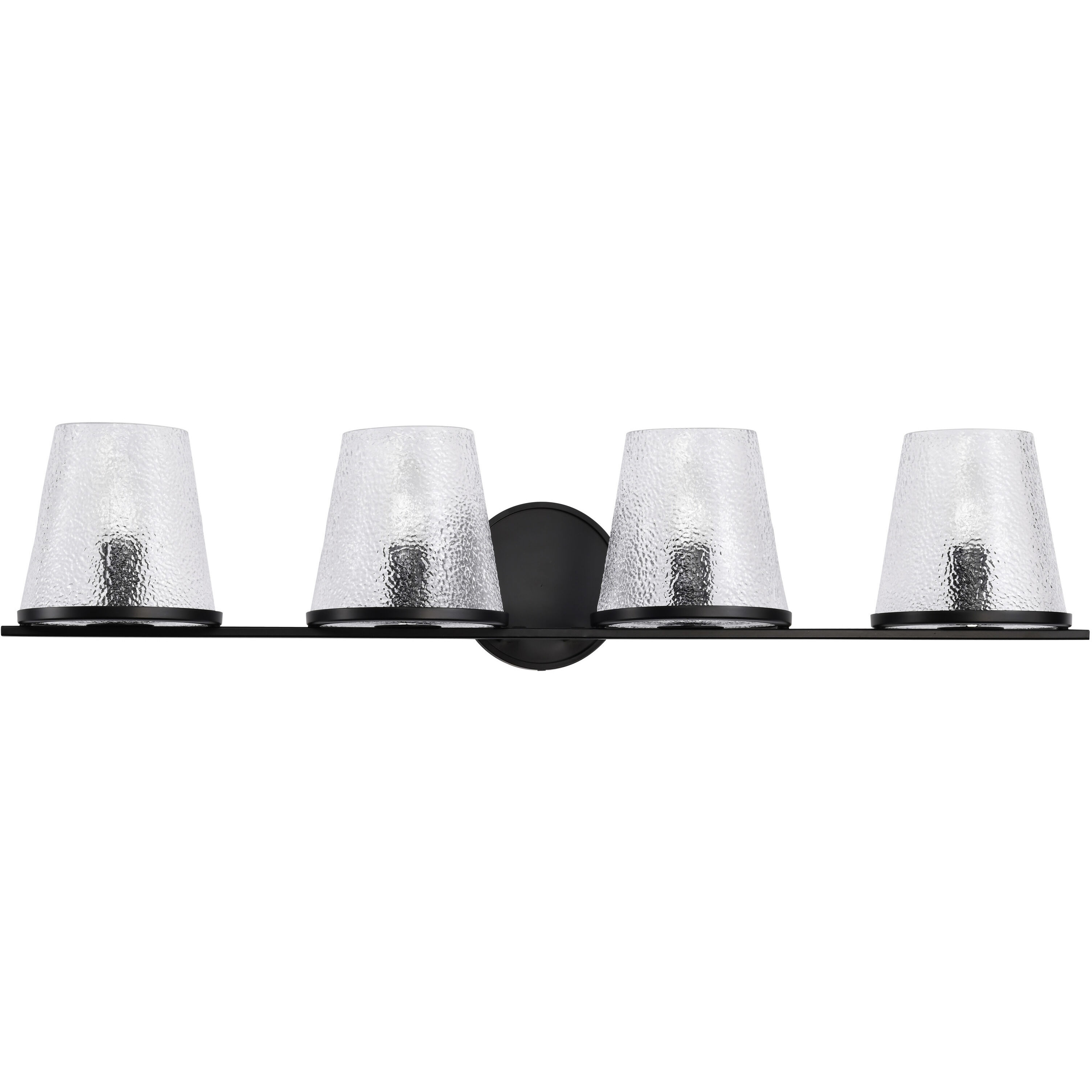 Valentine 32 inch Black Vanity Wall Light
