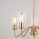 Beverly LED 23 inch Muted Brass Chandelier Ceiling Light