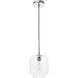 Collier 1 Light 7.3 inch Chrome Pendant Ceiling Light