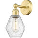 Cindyrella Sconce Wall Light in Satin Gold, Seedy