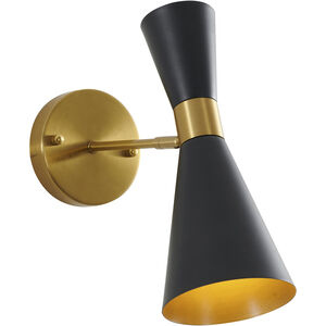 Canada 1 Light 5 inch Black and Gold Wall Sconce Wall Light