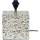 Terrazzo 18 inch 60.00 watt Multicolor Table Lamp Portable Light, Square