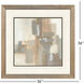Patches II Gray and Beige and Brown and Neutral Framed Art