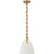 Cordon 1 Light 10 inch Legacy Brass Mini Pendant Ceiling Light