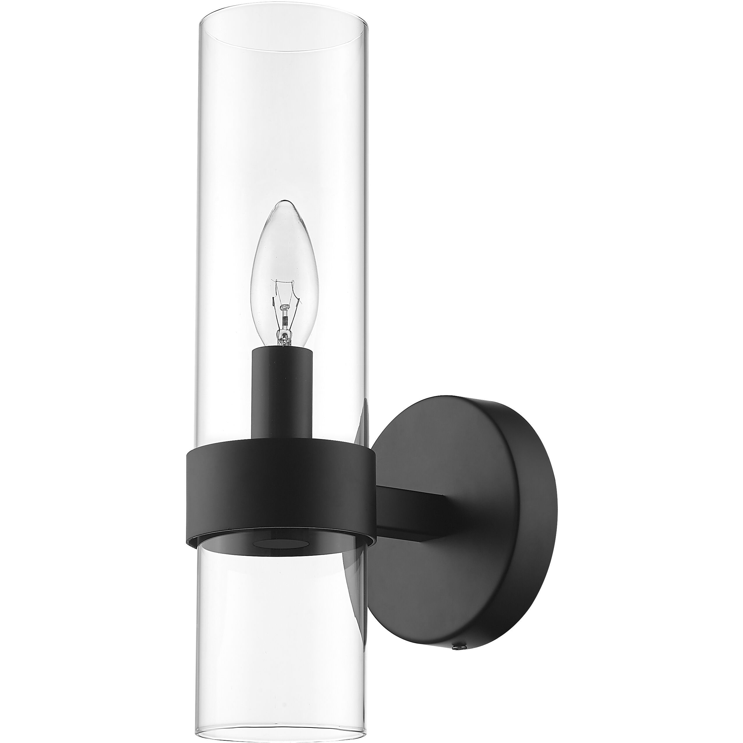 Datus 1 Light 6.5 inch Matte Black Wall Sconce Wall Light