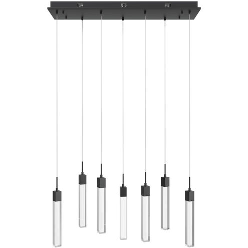 Original Glacier Avenue LED 11 inch Black Multi Port Pendant Ceiling Light in Clear