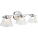 Cone LED 22 inch Brushed Nickel Bath Vanity Light Wall Light