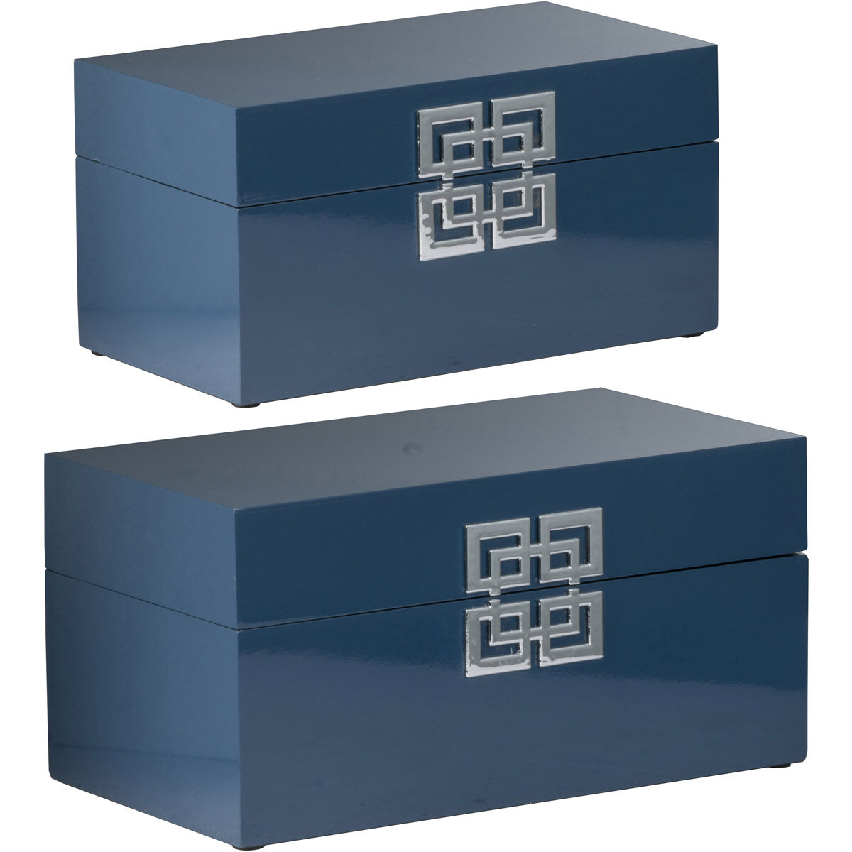 Anita 13.6 X 7.5 inch Blue Box, Set of 2