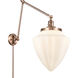 Franklin Restoration Bullet 34 inch 60.00 watt Antique Copper Swing Arm Wall Light