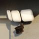 Theta LED 7.75 inch Bronze Outdoor Security in 3