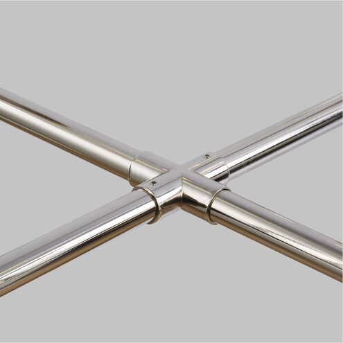 C&M by Chapman & Myers Bayview 8 Light 47.75 inch Polished Nickel Linear Chandelier Ceiling Light
