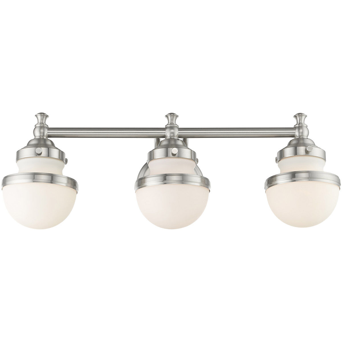 Oldwick 3 Light 24 inch Brushed Nickel Bath Vanity Wall Light