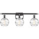 Ballston Small Deco Swirl LED 26 inch Polished Chrome Bath Vanity Light Wall Light, Ballston
