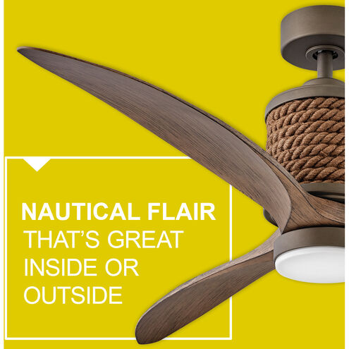 Marin 60 inch Metallic Matte Bronze with Walnut Blades Fan