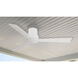 Simple Flush 52 inch Flat White Outdoor Hugger Fan