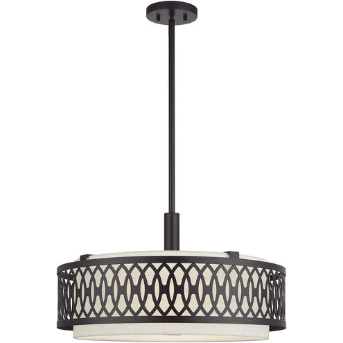 Vistaview 4 Light 21 inch English Bronze Pendant Chandelier Ceiling Light
