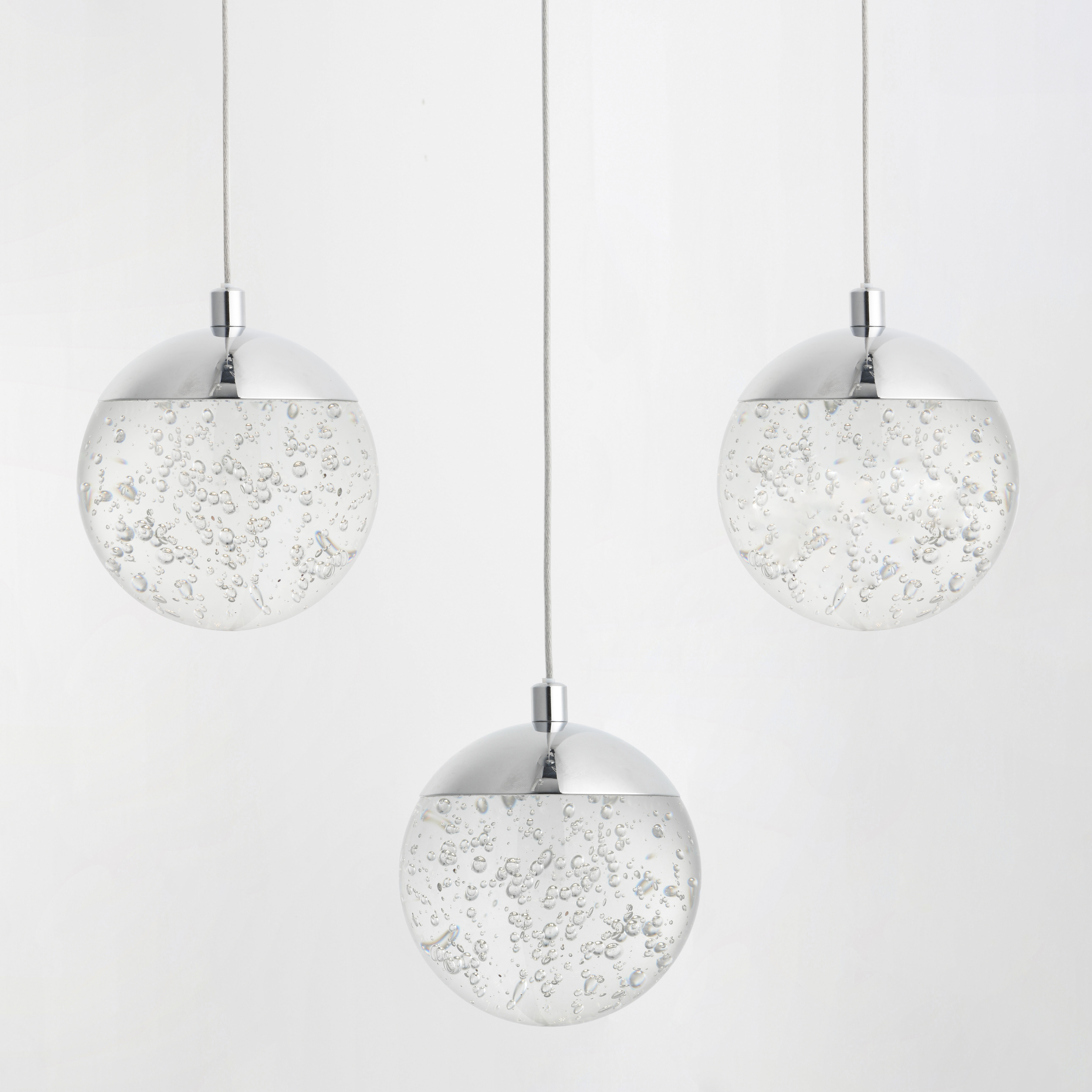Orb II LED 11.5 inch Polished Chrome Multi-Light Pendant Ceiling Light