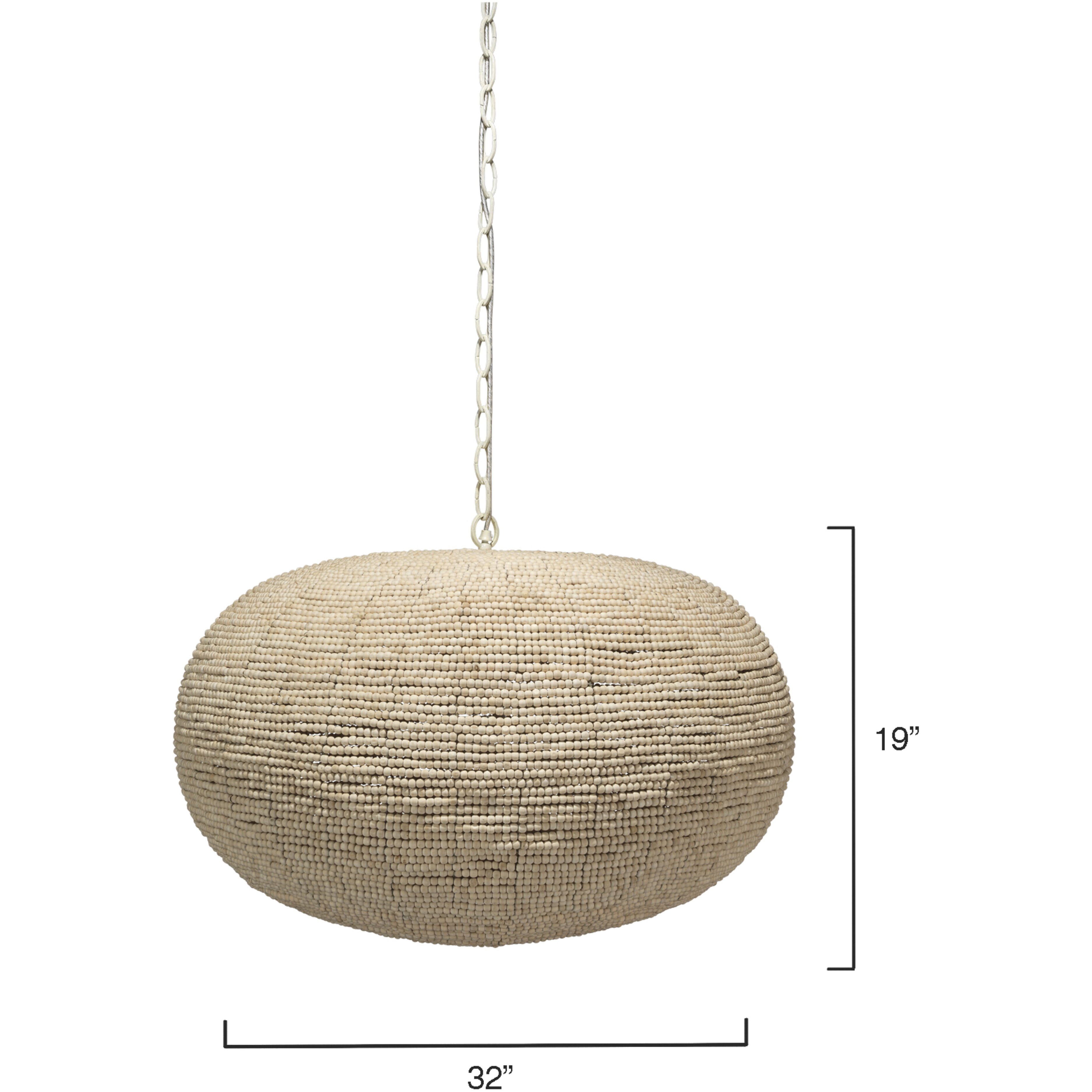 Whirlpool 3 Light 32 inch Natural Pendant Ceiling Light